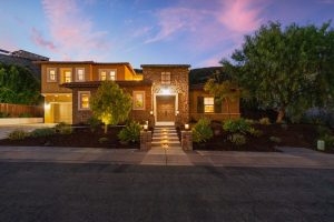 545 Ledge Street San Marcos CA Front Elevation at Twilight