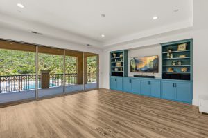 545 Ledge Street San Marcos upstairs bonus room with custom built in cabinetry and view deck access